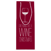 ワインクリスマスの夢 |赤と白 ワインギフトバッグ (正面)