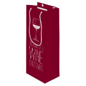 ワインクリスマスの夢 |赤と白 ワインギフトバッグ (正面アングル)