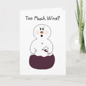 ワインクリスマスカード シーズンカード (正面)