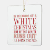 「ワインクリスマス」セラミックオーナメントの夢 セラミックオーナメント (左)