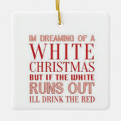「ワインクリスマス」セラミックオーナメントの夢 セラミックオーナメント (正面)