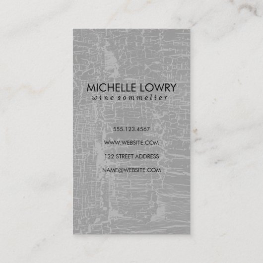 ワイングラスでグラマーなテクスチャ 名刺 (裏面)