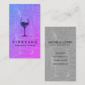 ワイングラスでグラマーなテクスチャ 名刺 (正面/裏面)