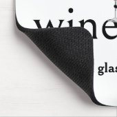 ワイングラスでフィギュアの女の子をステッキ マウスパッド (コーナー)