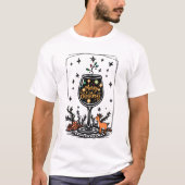 ワイングラスでメリークリスマス Tシャツ (正面)