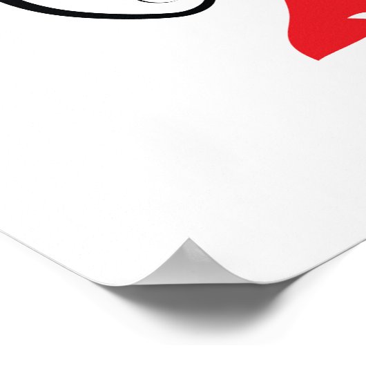 ワイングラスで若い女性の美しいシルエット ポスター (角)