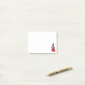 ワイングラスで若い女性の美しいシルエット ポストイット (デスク上)