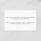 ワイングラスとつる植物ロゴ 名刺 (裏面)