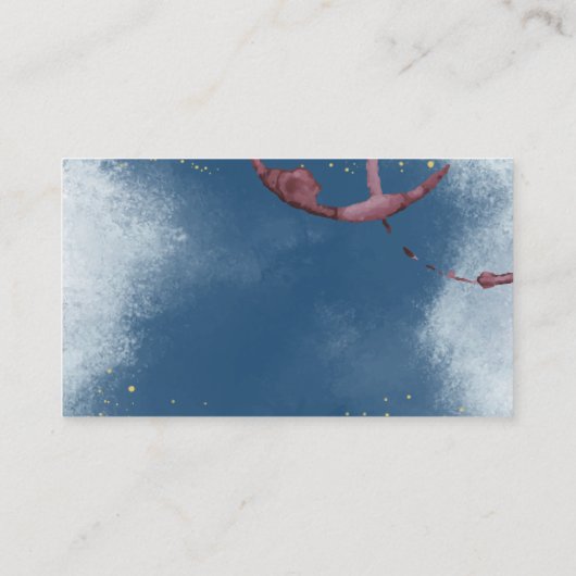 ワイングラスとつる植物 名刺 (裏面)