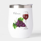 ワイングラスとぶどうのカスタマイズギフト (左面)