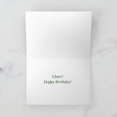 ワイングラスとブドウ応援ハッピーバースデー! カード (内部)