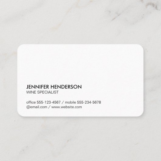 ワイングラスとブドウ 名刺 (裏面)