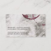 ワイングラスと大理石 名刺 (裏面)