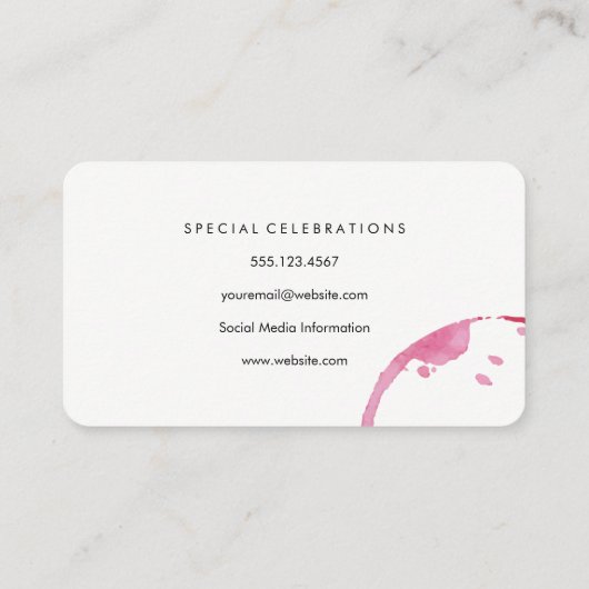 ワイングラスと汚れ 名刺 (裏面)