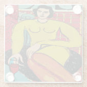 ワイングラスのコースター ガラスコースター (裏面)