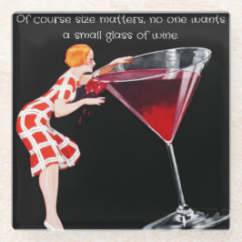 ワイングラスのコースター ガラスコースター