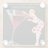 ワイングラスのコースター ガラスコースター (裏面)