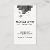 ワイングラスのスプラッシュロゴ | 表現豊かな 名刺 (裏面)