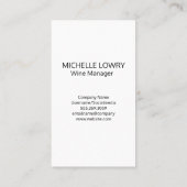 ワイングラスのスプラッシュロゴ |金ゴールド《写真》ぼけ味の背景 名刺 (裏面)