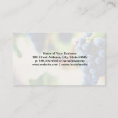 ワイングラスのスプラッシュ | ぶどうオンつる植物 名刺 (裏面)