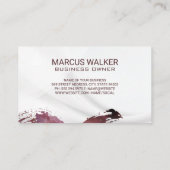 ワイングラスのスプラッシュ | ワイナリー 名刺 (裏面)