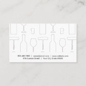 ワイングラスのスプラッシュ 名刺 (裏面)