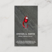 ワイングラスのスプラッシュ |石板 名刺 (正面)