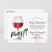 ワイングラスのユーモア | どんな時でもお祝いポストカード ポストカード (正面/裏面)