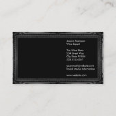 ワイングラスのロゴ |コルクねじ |フレークラシックム 名刺 (裏面)