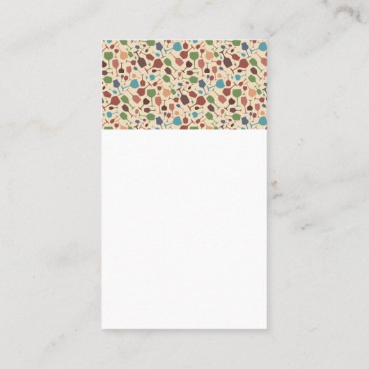 ワイングラスのロゴ |ワインパターン 名刺 (裏面)