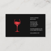 ワイングラスのロゴ |ワイン 名刺 (裏面)