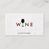 ワイングラスのロゴ 名刺 (正面)