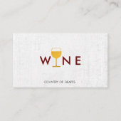 ワイングラスのロゴ 名刺 (正面)