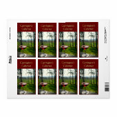 ワイングラスのワインラベル ラベル (フルシート)