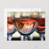 ワイングラスの中のマウントフッド ポストカード (正面/裏面)