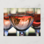 ワイングラスの中のマウントフッド ポストカード (正面)