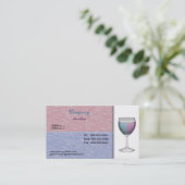 ワイングラスの名刺 名刺 (スタンド正面)