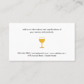 ワイングラスの名刺 名刺 (裏面)