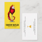 ワイングラスの名刺 名刺 (正面/裏面)