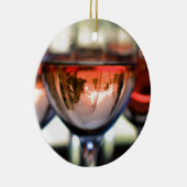 ワイングラスの山のフード セラミックオーナメント (右)