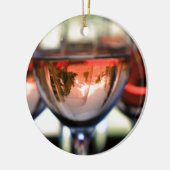 ワイングラスの山のフード セラミックオーナメント (左)