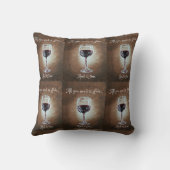 ワイングラスの枕 クッション (裏面)