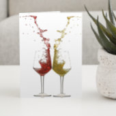 ワイングラスの飛沫 カード