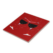 ワイングラスをカスタマイズ可能 タイル (側面)