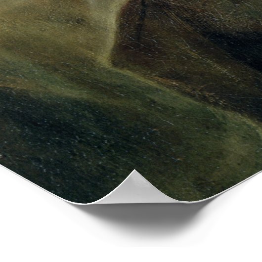 ワイングラスを持った人 ポスター (角)