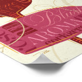 ワイングラスカラフル ポスター (角)