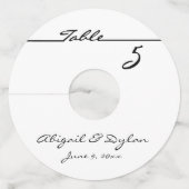 ワイングラスパーソナライズされたラベル ワイングラスタグ (正面)