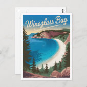 ワイングラスベイタスマニアフリーシネ国立公園 ポストカード (正面/裏面)