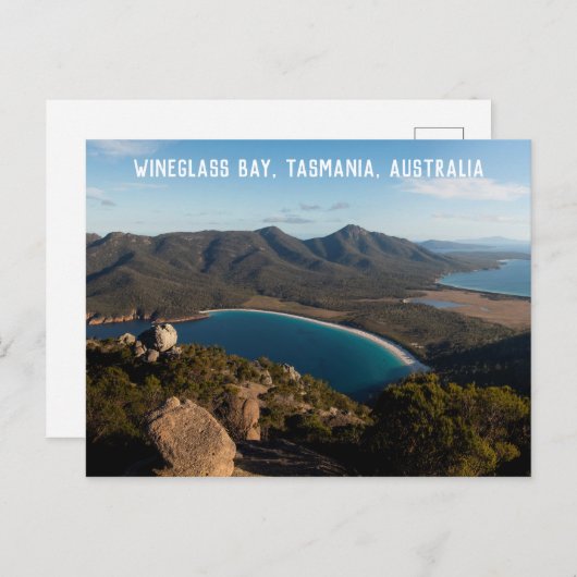 ワイングラスベイ、タスマニア、オーストラリア ポストカード (正面/裏面)