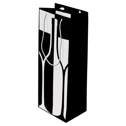 ワイングラスボトルデザイン抱き枕 ワインギフトバッグ (正面アングル)